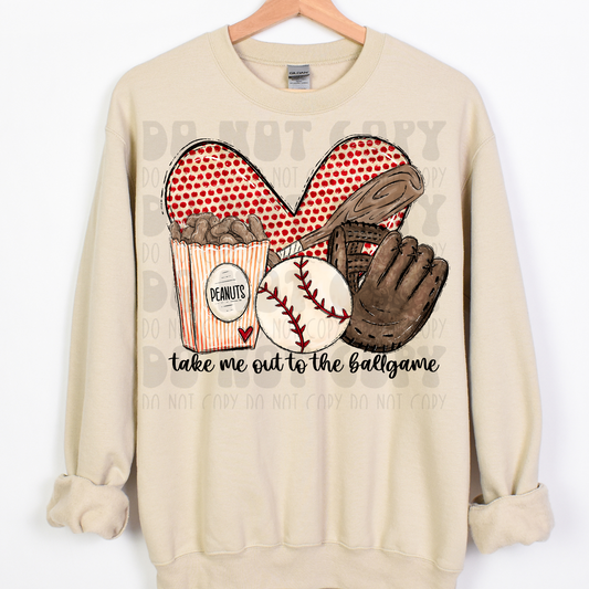 TAKE ME OUT TO THE BALLGAME - DTF TRANSFER