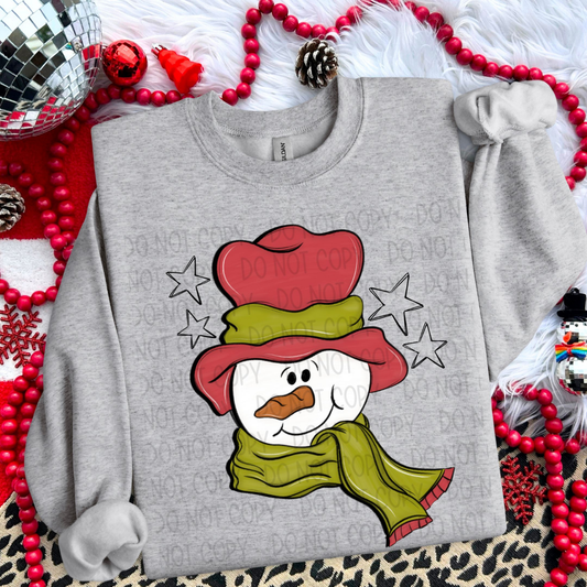 WHIMSICAL SNOWMAN - DTF TRANSFER