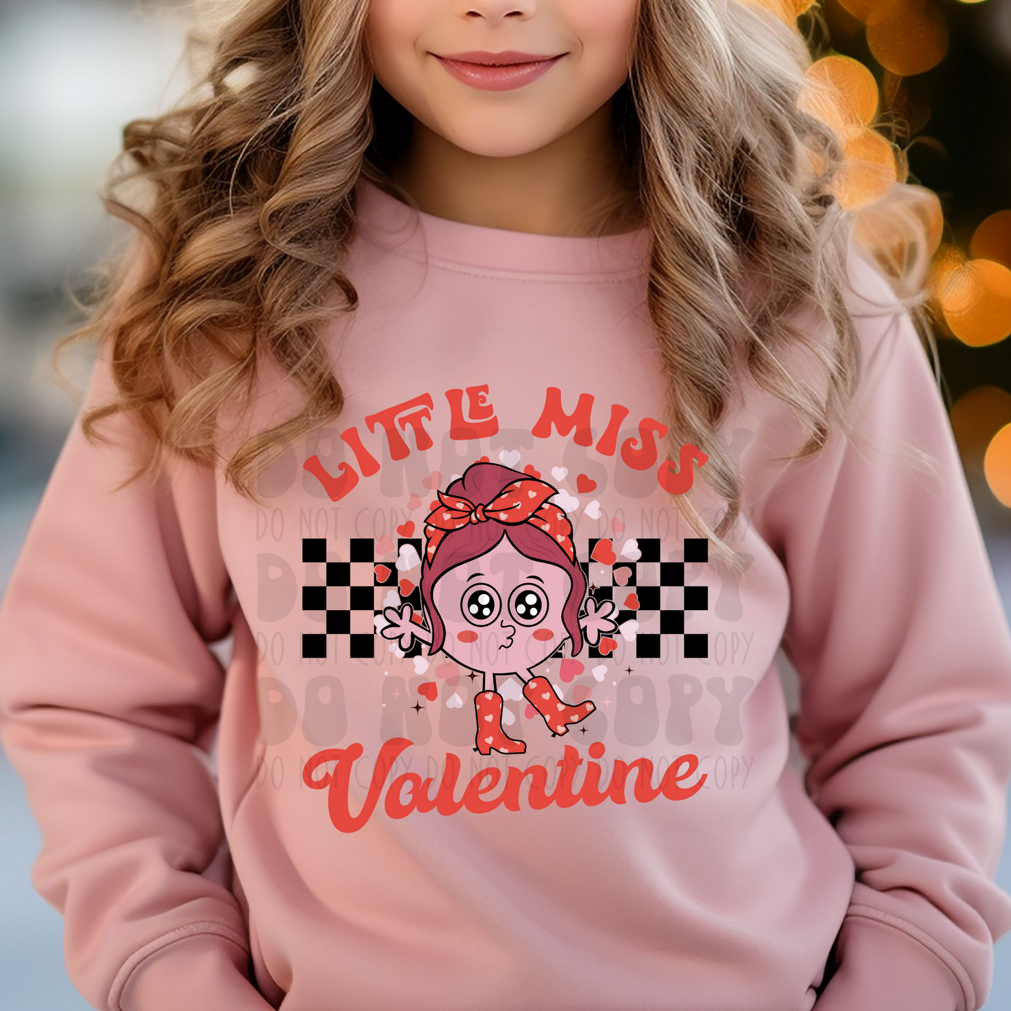 LITTLE MISS VALENTINE - DTF TRANSFER