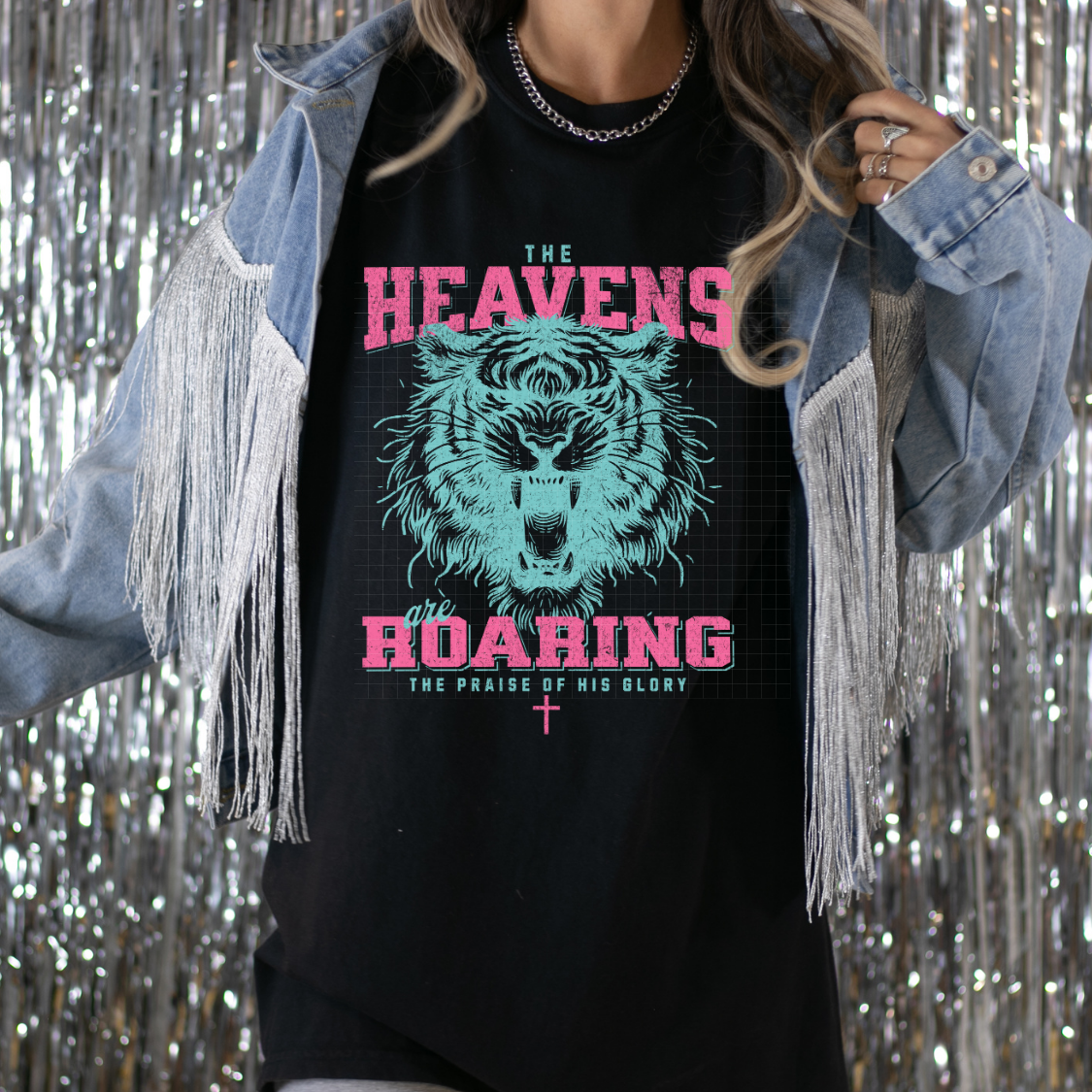 HEAVENS ARE ROARING COLOR DISTRESSED - DTF TRANSFER
