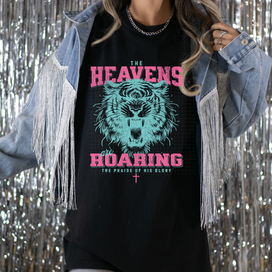 HEAVENS ARE ROARING COLOR DISTRESSED - DTF TRANSFER