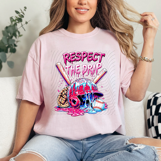 RESPECT THE DRIP BASEBALL - DTF TRANSFER
