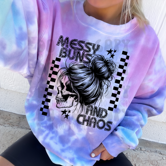 MESSY BUNS AND CHAOS - DTF TRANSFER