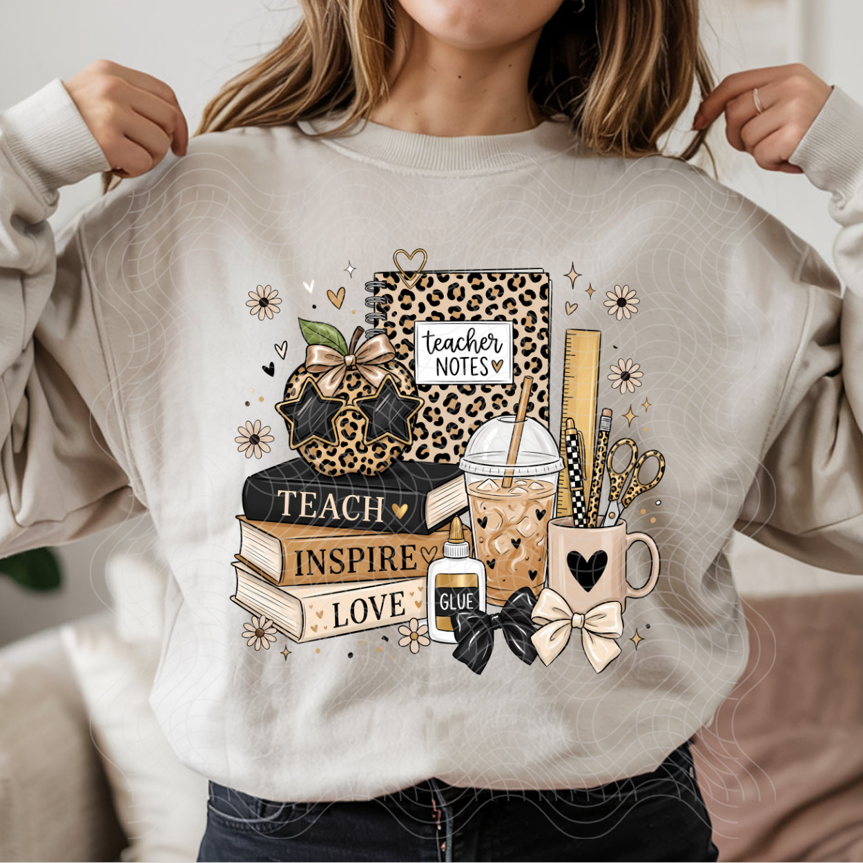 TEACHER LEOPARD ITEMS - DTF TRANSFER