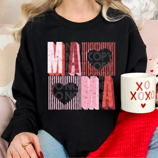 MA MA HEARTS - DTF TRANSFER