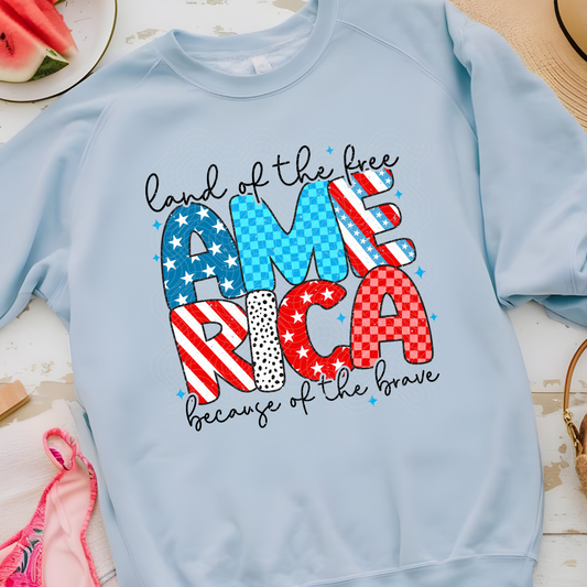 LAND OF THE FREE - DTF TRANSFER
