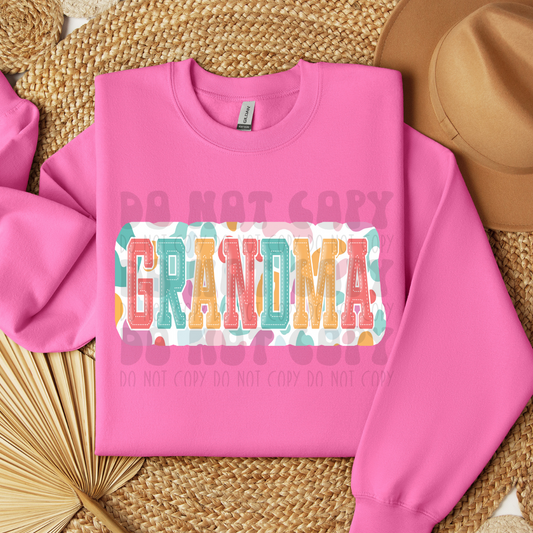GRANDMA MULTI LEOPARD - DTF TRANSFER