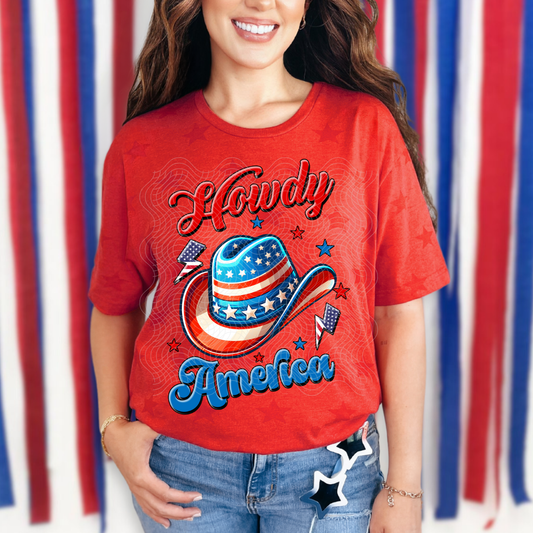 HOWDY AMERICA - DTF TRANSFER