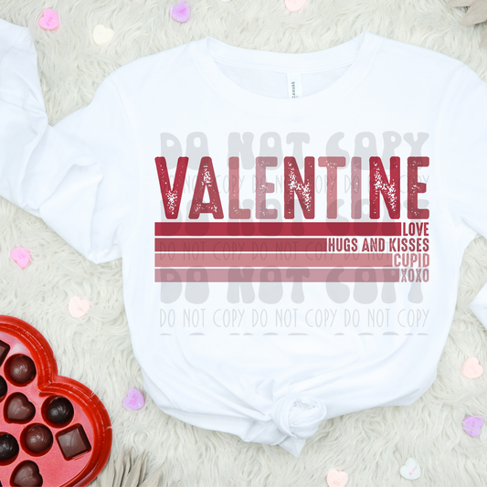 VALENTINE STRIPES - DTF TRANSFER
