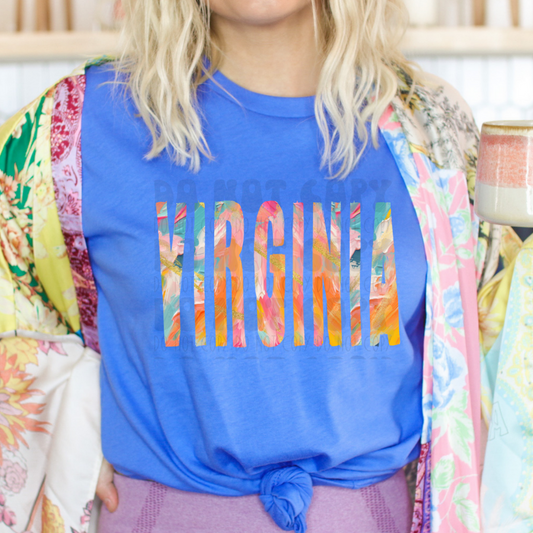 VIRGINIA SPRING BRUSHSTROKE - DTF TRANSFER
