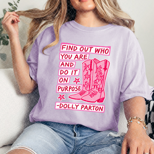 DO IT ON PURPOSE BOOTS - DTF TRANSFER