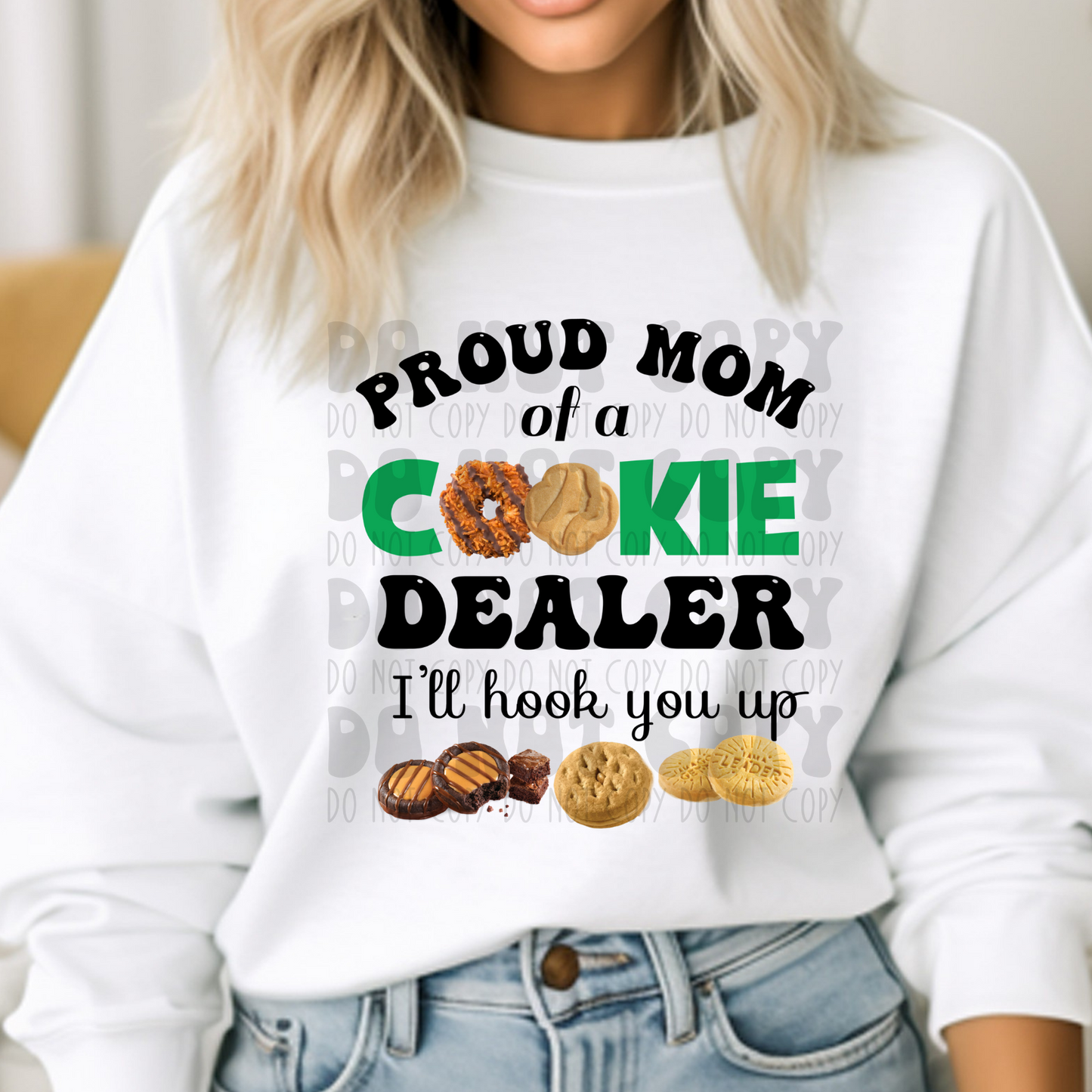 PROUD MOM OF A COOKIE DEALER - DTF TRANSFER