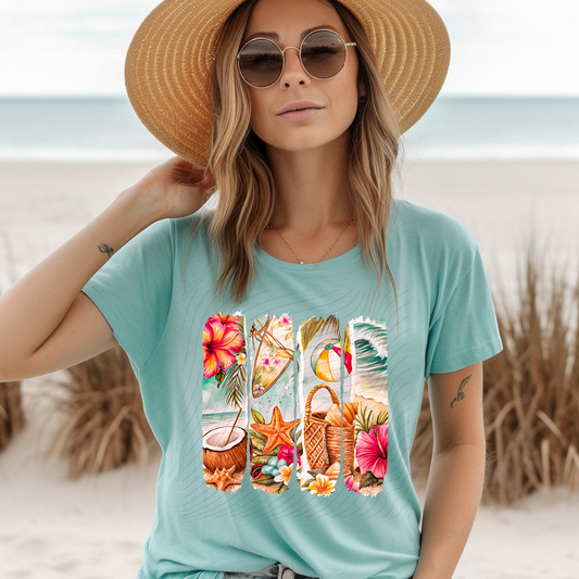 SUMMER WATERCOLOR - DTF TRANSFER