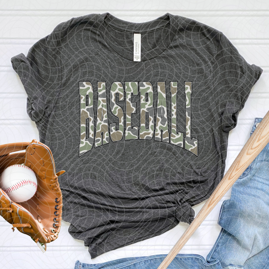 BASEBALL CAMO - DTF TRANSFER