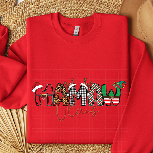 DOODLE MAMAW CLAUS - DTF TRANSFER