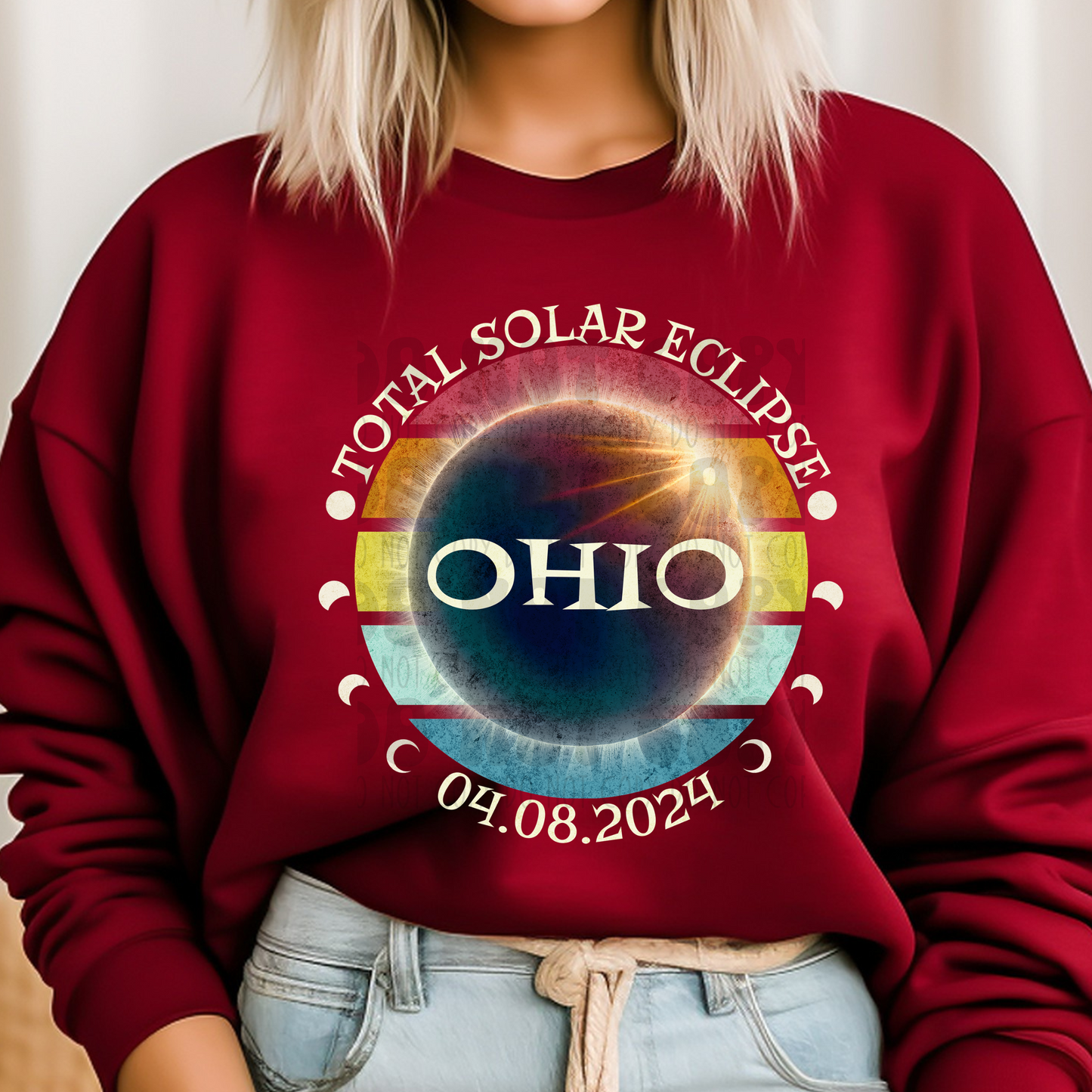 OHIO ECLIPSE DISTRESSED - DTF TRANSFER