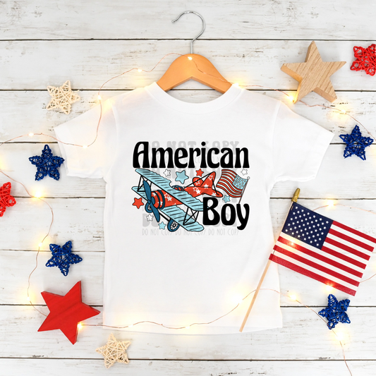 AMERICAN BOY PLANE - DTF TRANSFER