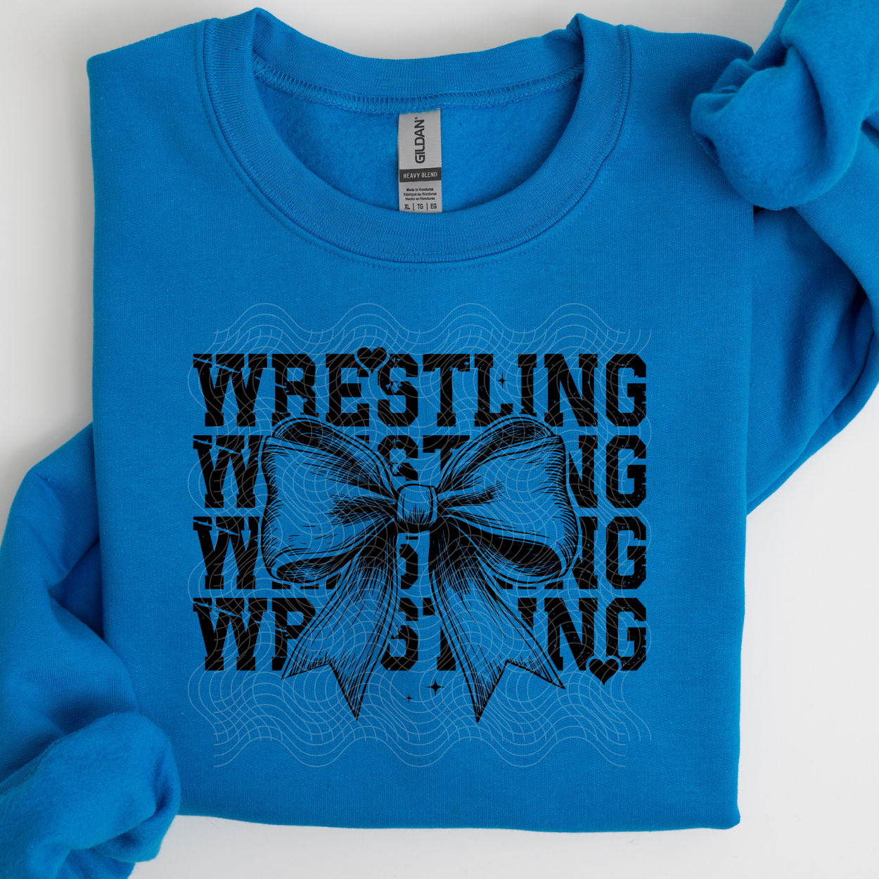 WRESTLING BLK BOW - DTF TRANSFER