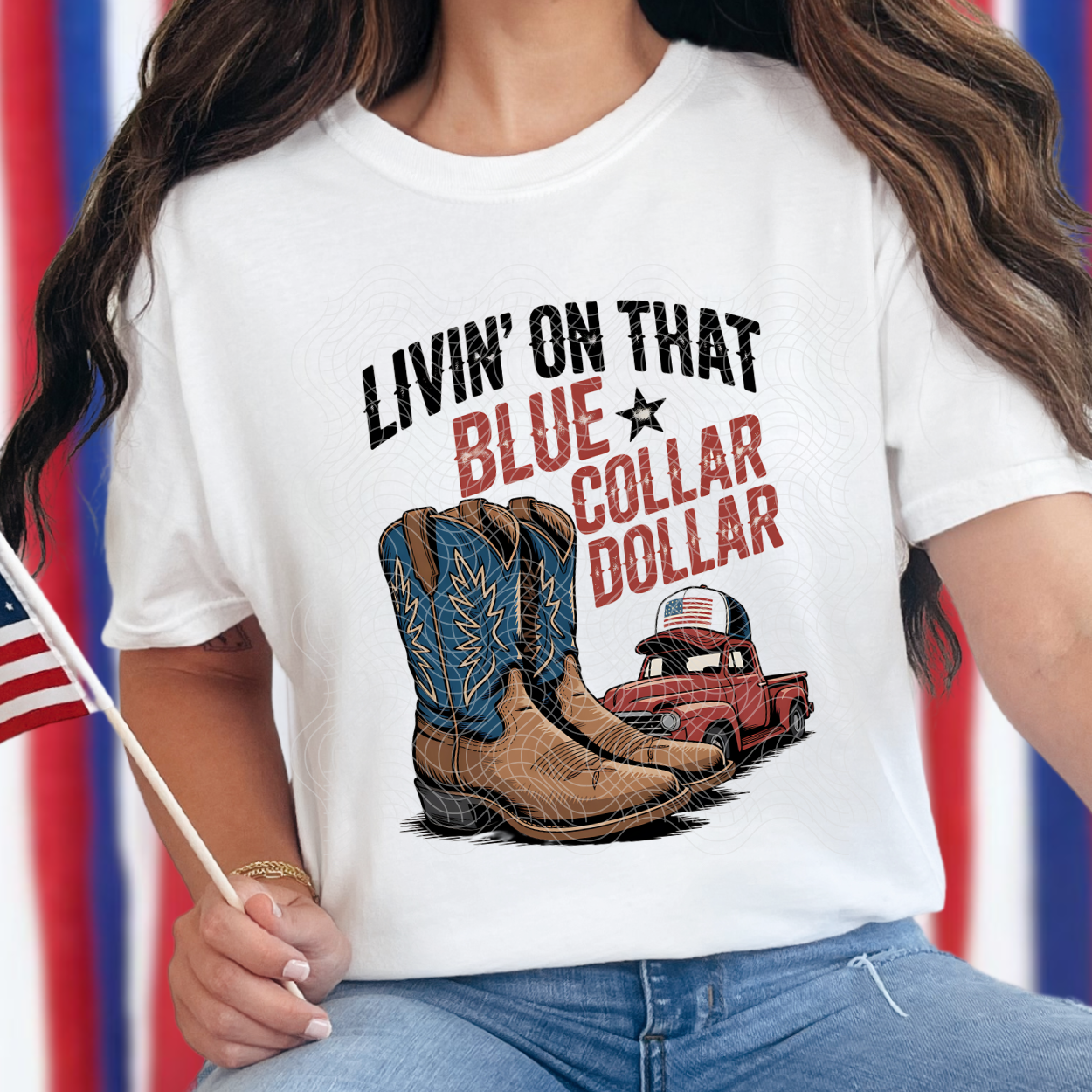 BLUE COLLAR DOLLAR - DTF TRANSFER