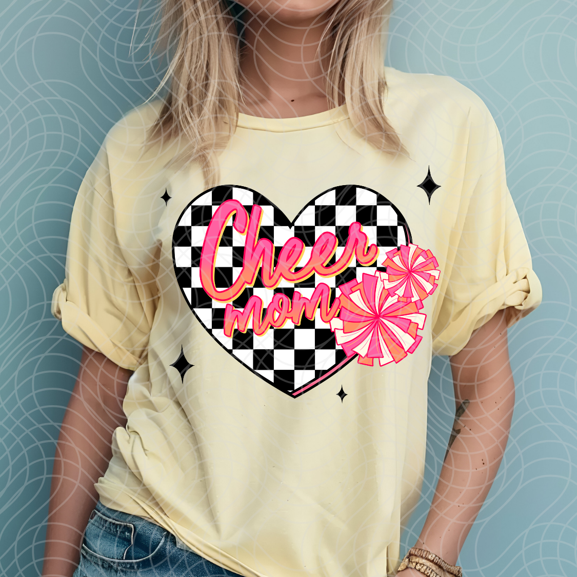 CHEER MOM POM - DTF TRANSFER