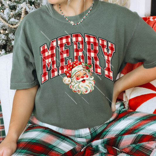 MERRY GINGHAM - DTF TRANSFER
