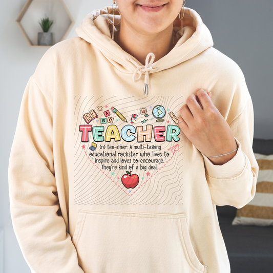 TEACHER HEART - DTF TRANSFER