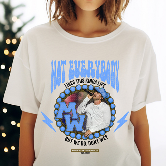 NOT EVERYBODY BLK TEXT - DTF TRANSFER