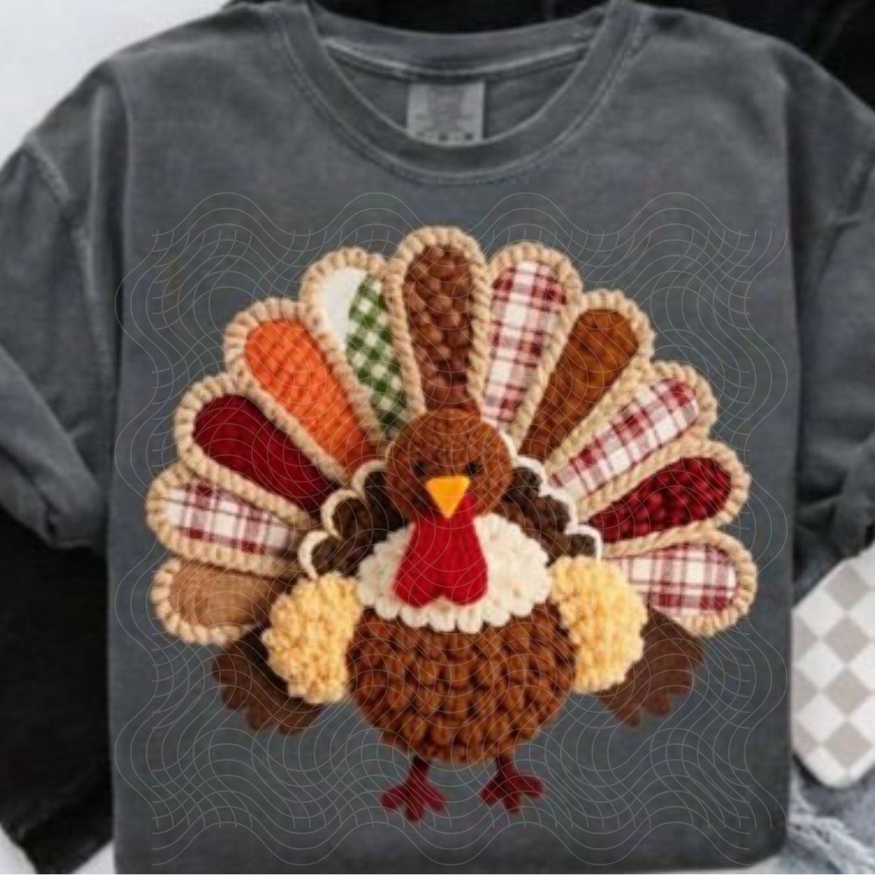 FAUX YARN TURKEY - DTF TRANSFER