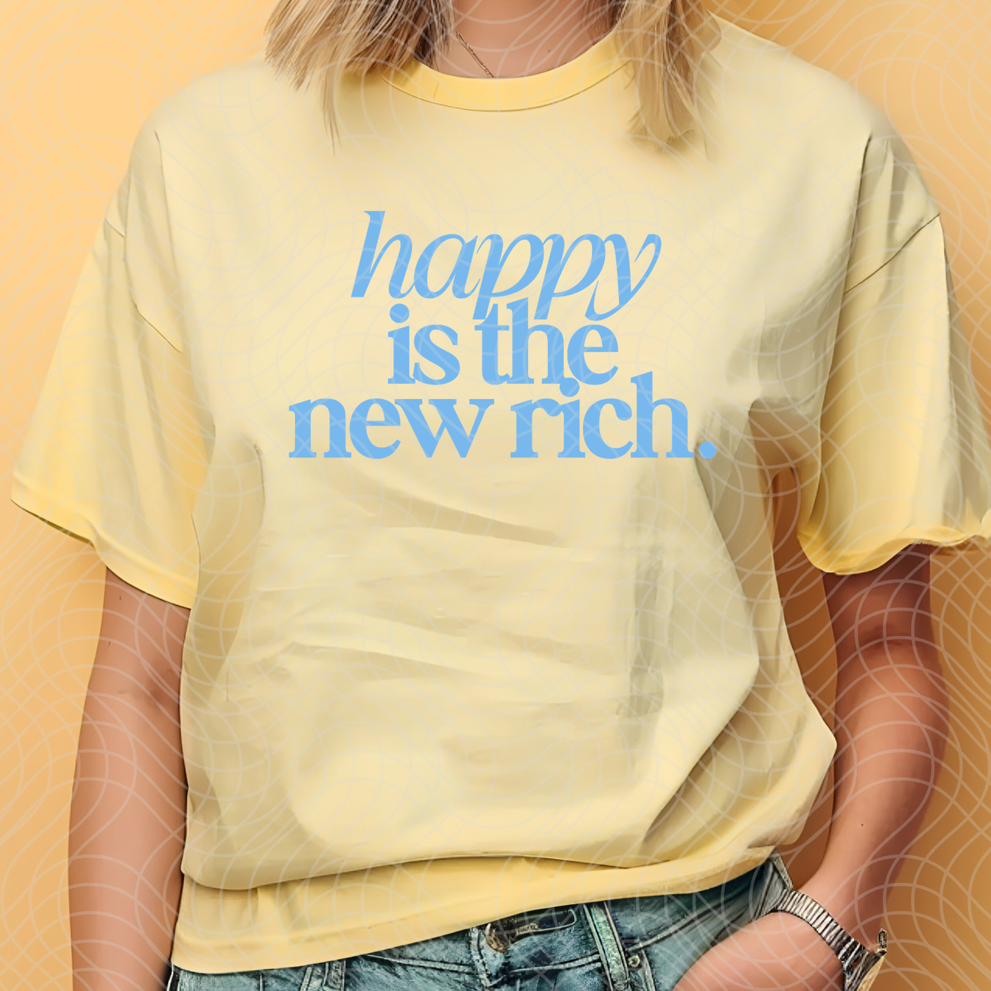 HAPPY IS THE NEW RICH - DTF TRANSFER