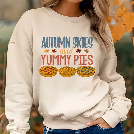 AUTUMN SKIES YUMMY PIES - DTF TRANSFER