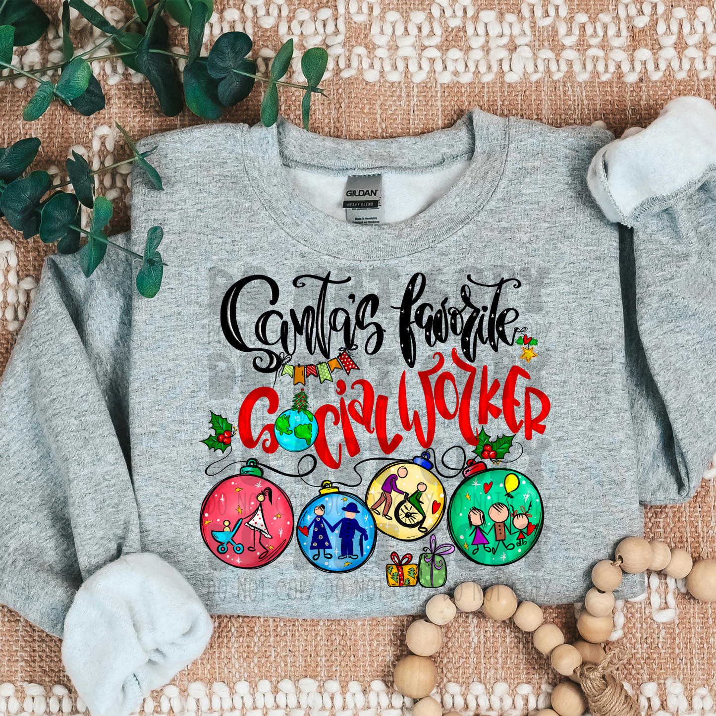 SANTA'S FAVORITE SOCIAL WORKER - DTF TRANSFER