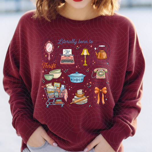 BORN TO THRIFT - DTF TRANSFER