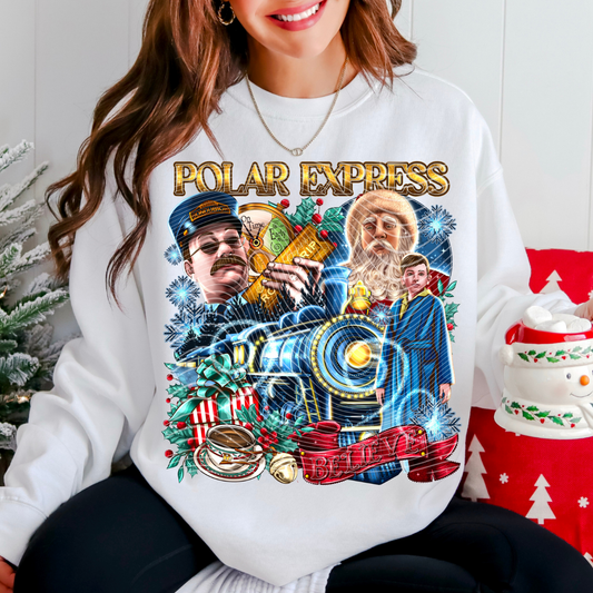 POLAR EXPRESS RED TEXT - DTF TRANSFER