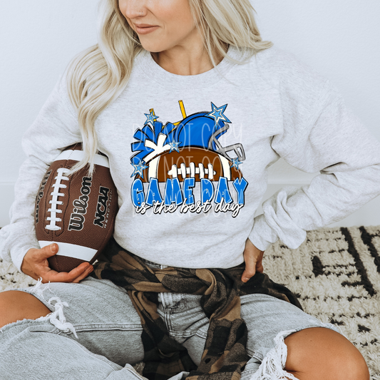 GAME DAY IS THE BEST DAY BLUE - DTF TRANSFER