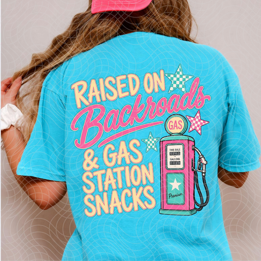 RAISED ON BACKROADS- DTF TRANSFER