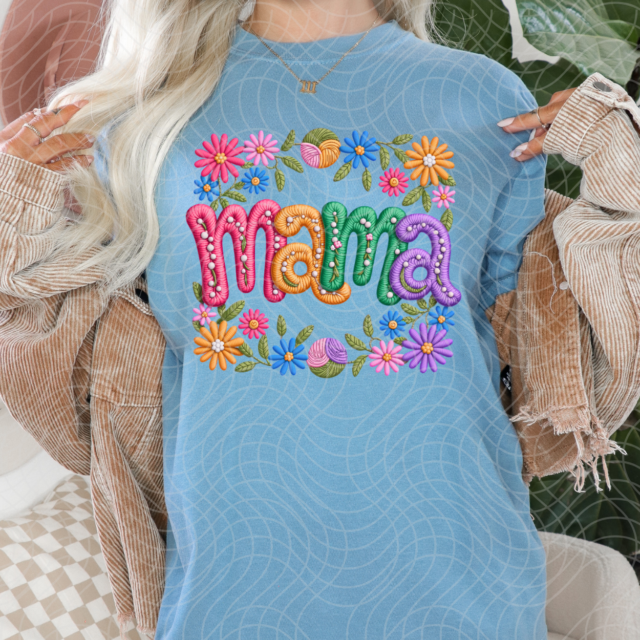 MAMA FAUX YARN - DTF TRANSFER