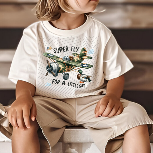 SUPER FLY FOR A LITTLE GUY - DTF TRANSFER