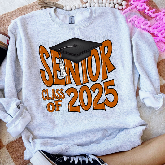 SENIOR 2025 BURNT ORANGE - DTF TRANSFER