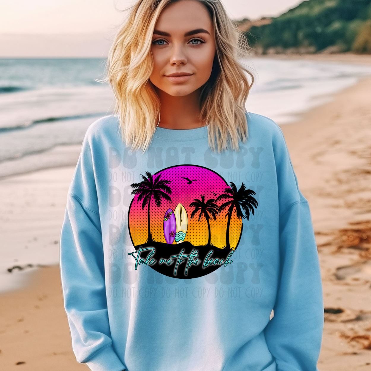 TAKE ME TO THE BEACH - DTF TRANSFER