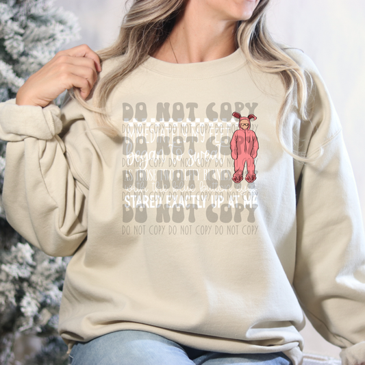 FEET SWEAT WHT TEXT - NO DISTRESSING - DTF TRANSFER