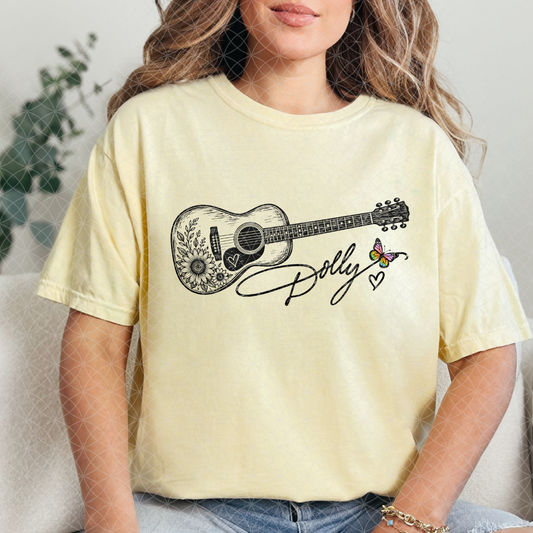 DOLLY GUITAR - DTF TRANSFER