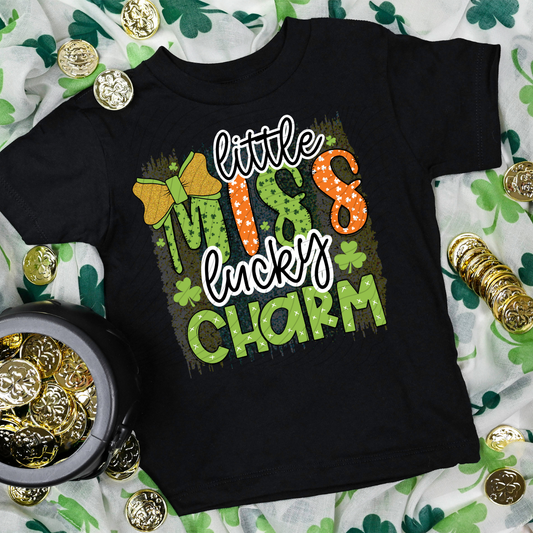 LITTLE MISS LUCKY CHARM DOODLE - DTF TRANSFER