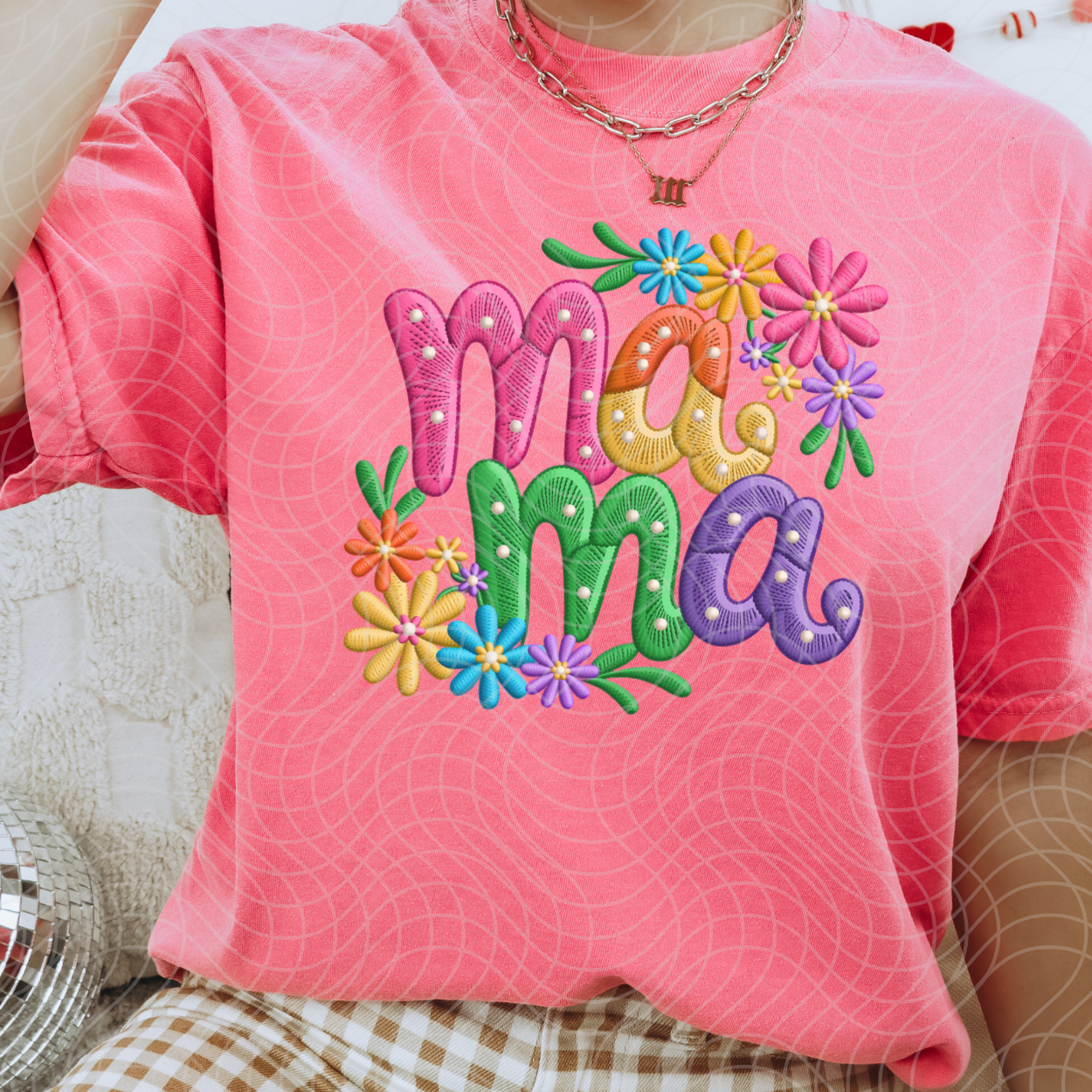 MAMA FAUX YARN - DTF TRANSFER