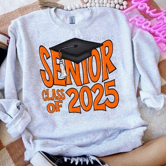 SENIOR 2025 ORANGE - DTF TRANSFER