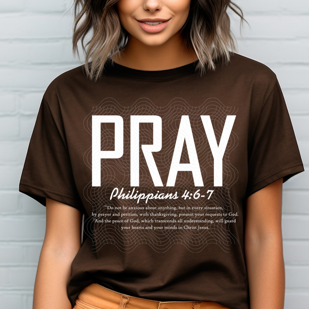 PRAY WHT - DTF TRANSFER