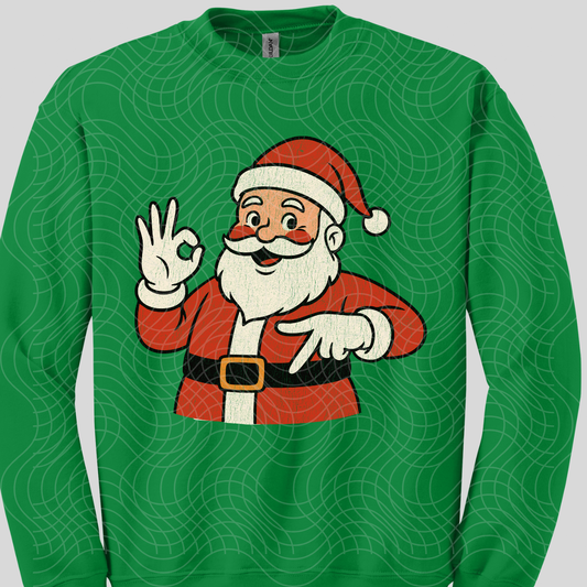 6 7 DISTRESSED SANTA - DTF TRANSFER