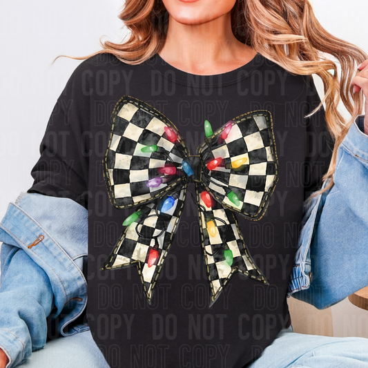 CHRISTMAS BOW - DTF TRANSFER