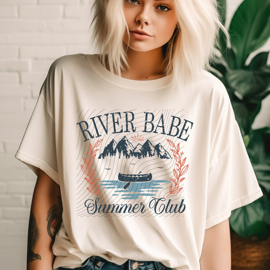RIVER BABE DISTRESSED - DTF TRANSFER