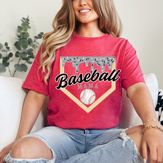 BASEBALL MAMA DRIP - DTF TRANSFER