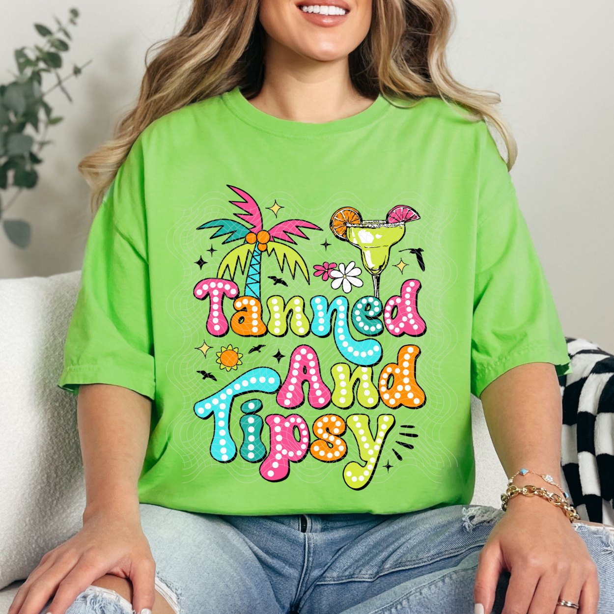 TANNED AND TIPSY - DTF TRANSFER